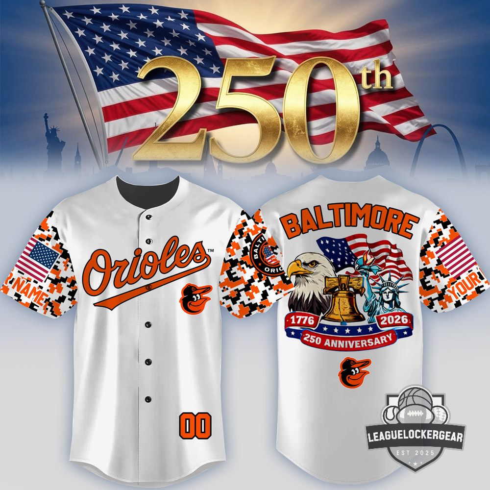 Baltimore Orioles USA 250th Anniversary 1776-2026 Baseball Jersey