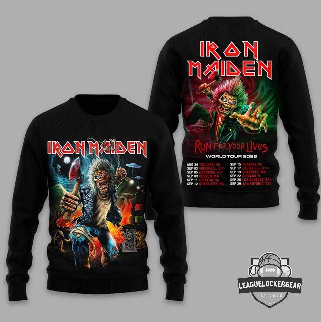 Iron Maiden Run For Your Lives World Tour 2026 Sweatshirt