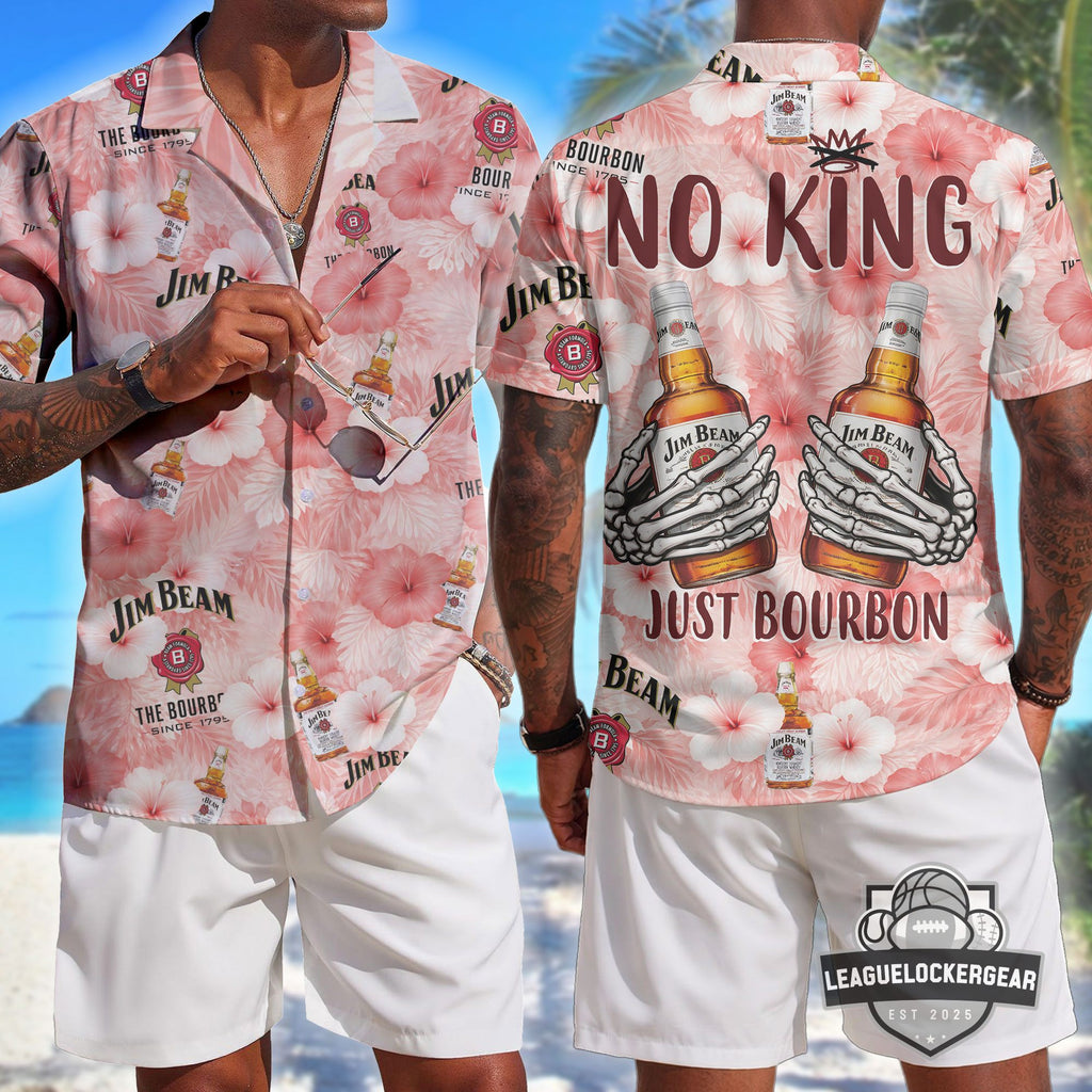 Jim Beam No King Since 1795 Hawaiian Shirt