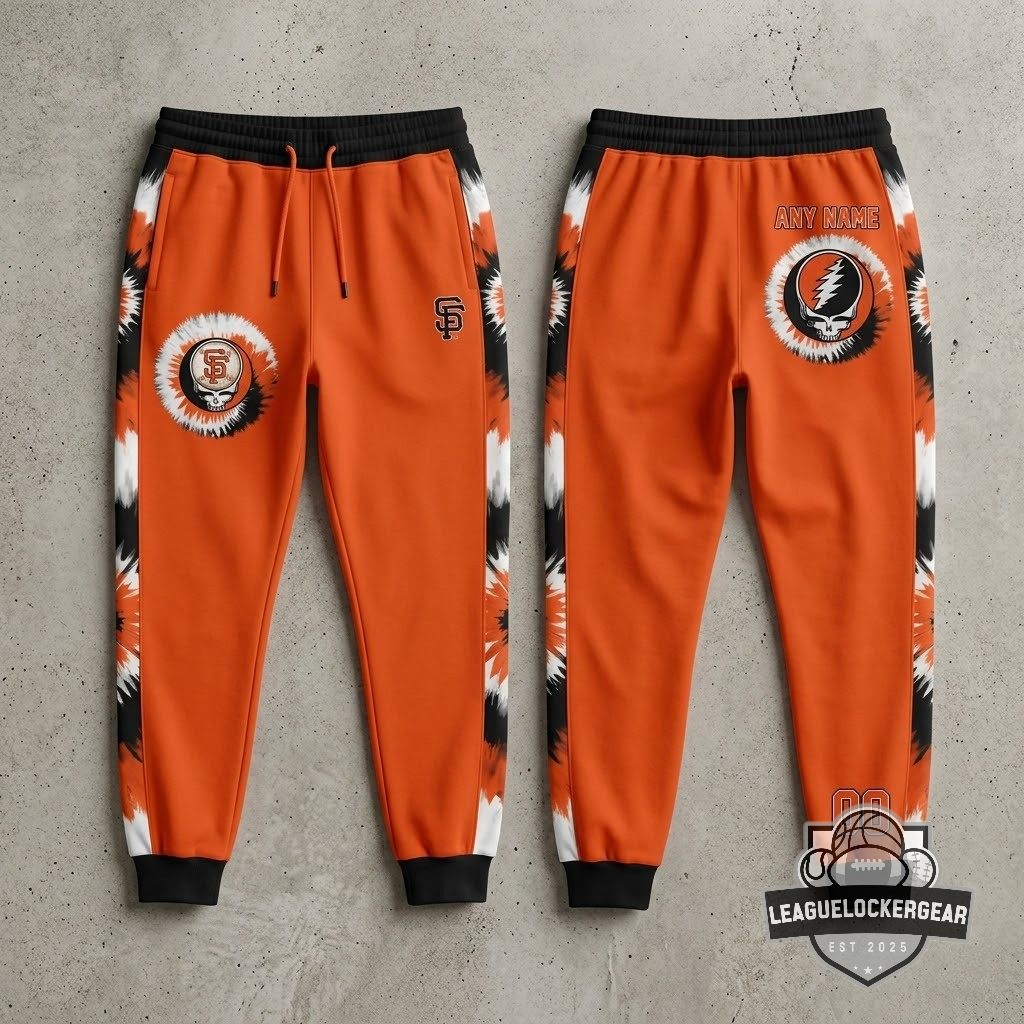 SF Giants X Grateful Dead Tie Dye Custom Baseball Jersey
