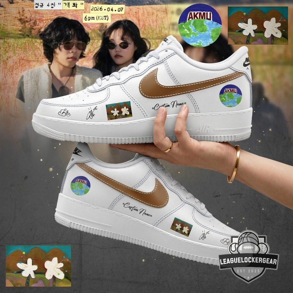 AKMU 4th Album FLOWERING Custom Air Force 1 Shoes
