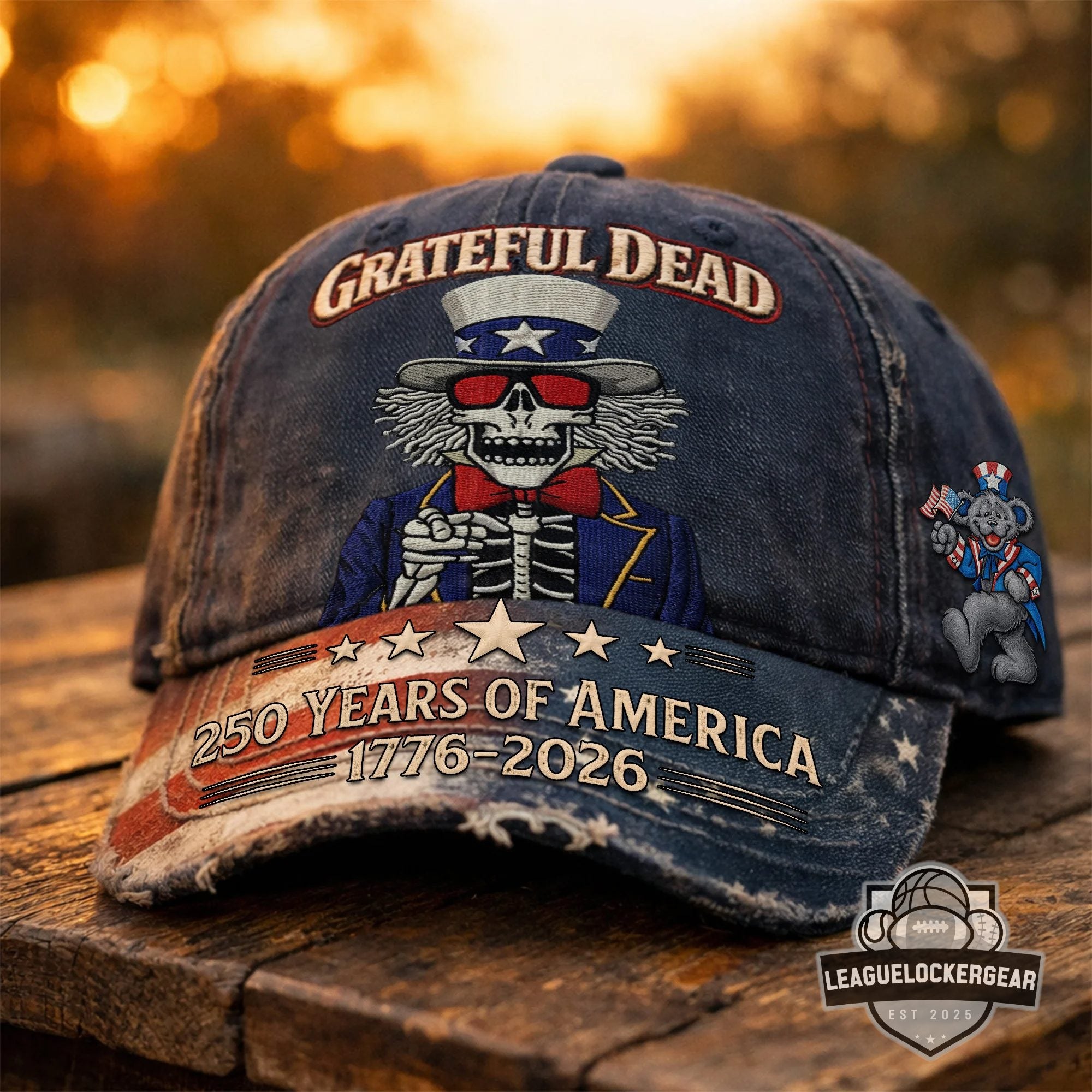 Grateful Dead 250 Years Of America 1776-2026 Baseball Cap