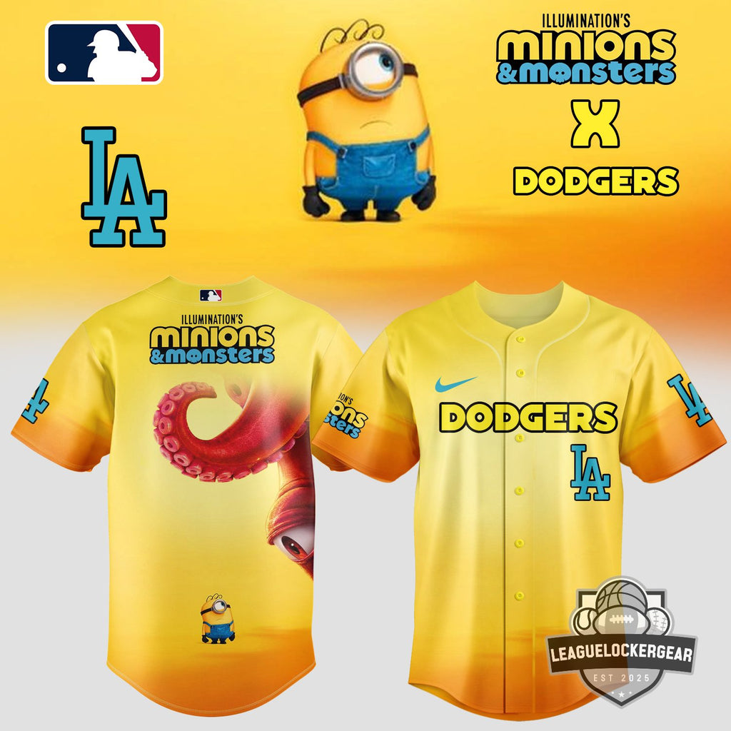Los Angeles Dodgers Illumination’s Minions & Monsters Baseball Jersey