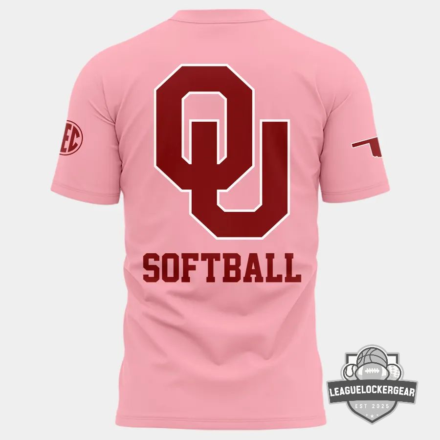 Oklahoma Sooners Softball Pink Game T-Shirt