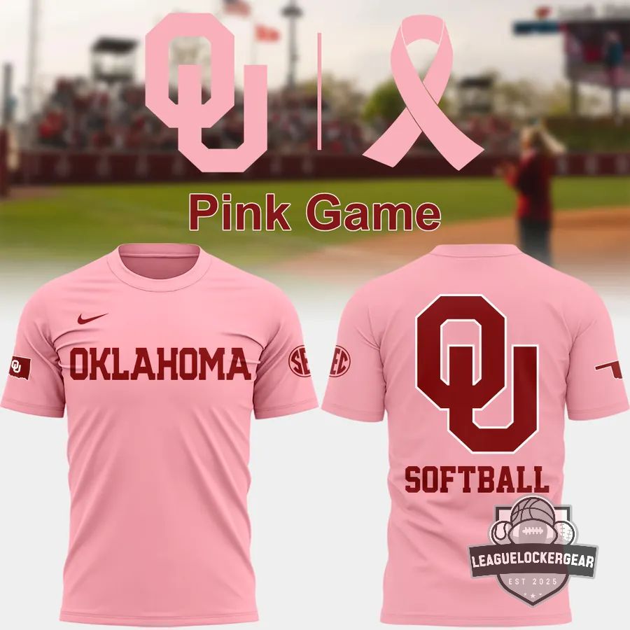 Oklahoma Sooners Softball Pink Game T-Shirt