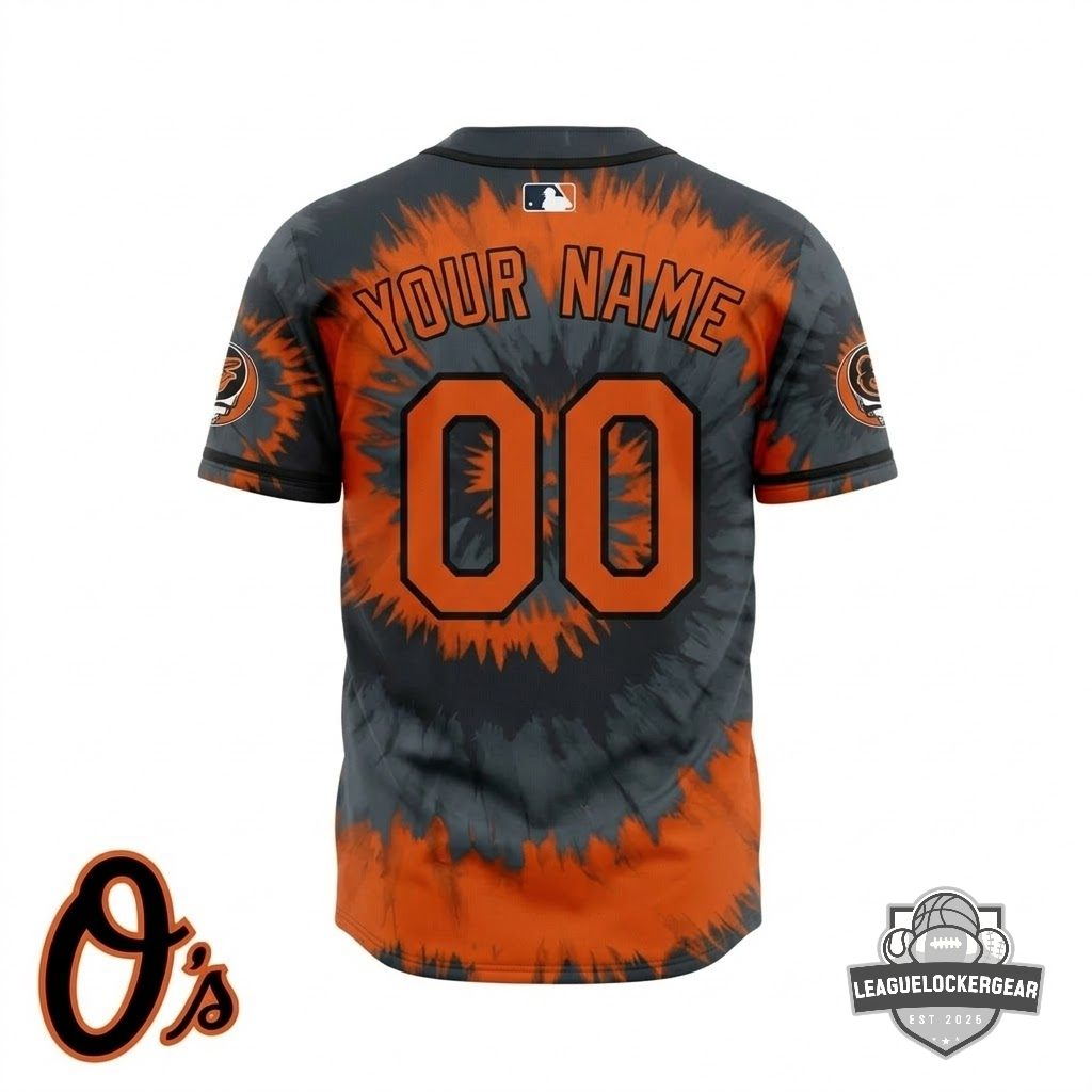 Baltimore Orioles x Grateful Dead Baseball Jersey