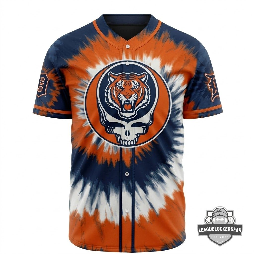 Detroit Tigers x Grateful Dead Baseball Jersey