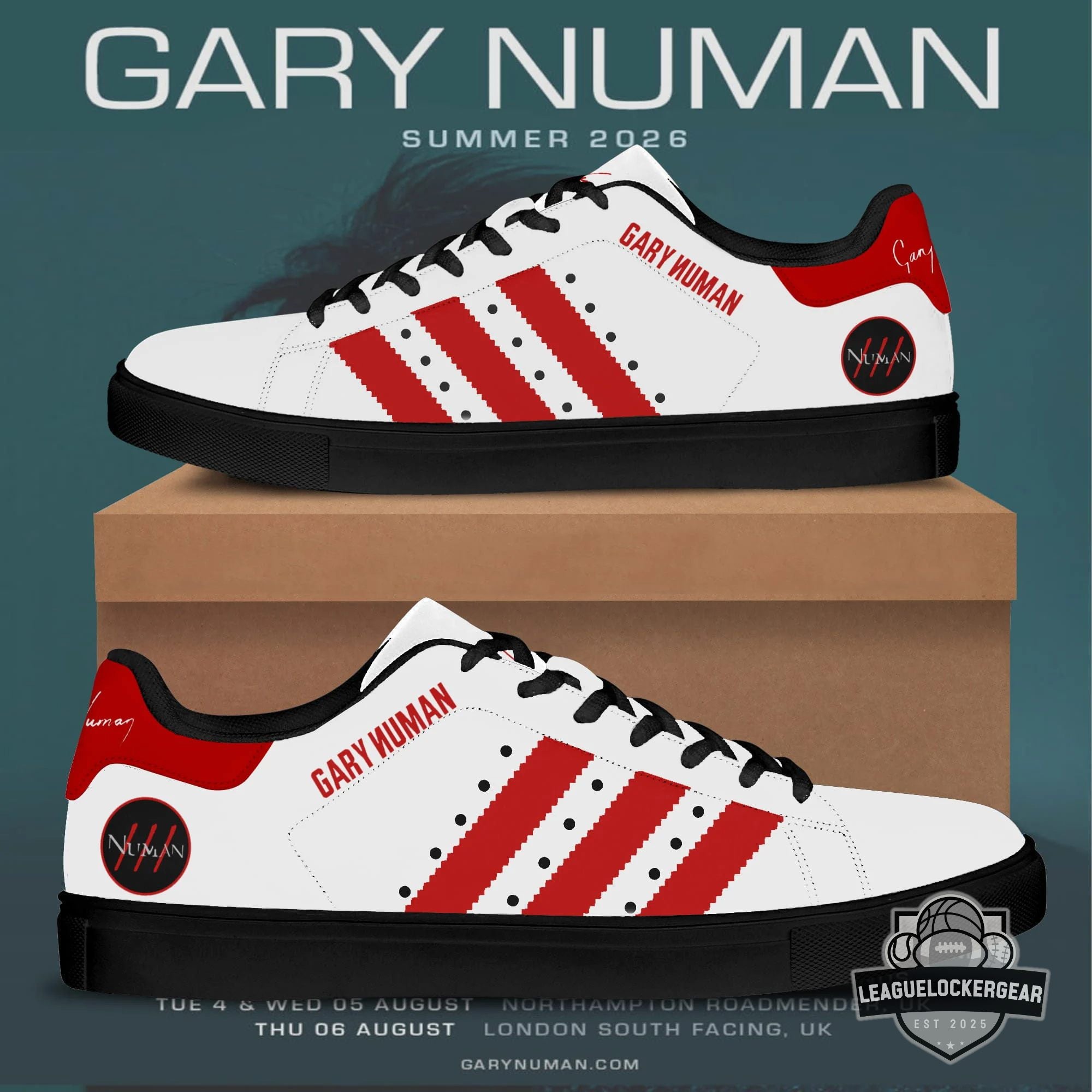 Gary Numan Summer 2026 Stan Smith Style Shoes