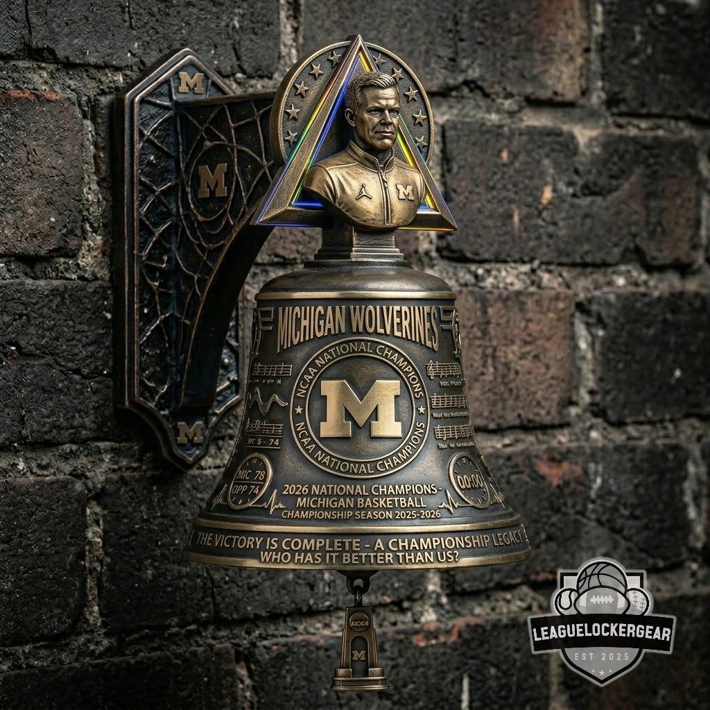 Michigan Wolverines 2026 Basketball National Champions Commemorative Bell