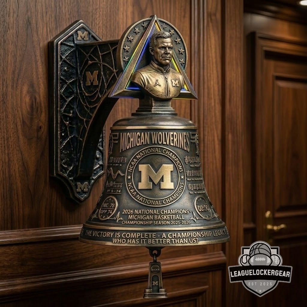 Michigan Wolverines 2026 Basketball National Champions Commemorative Bell