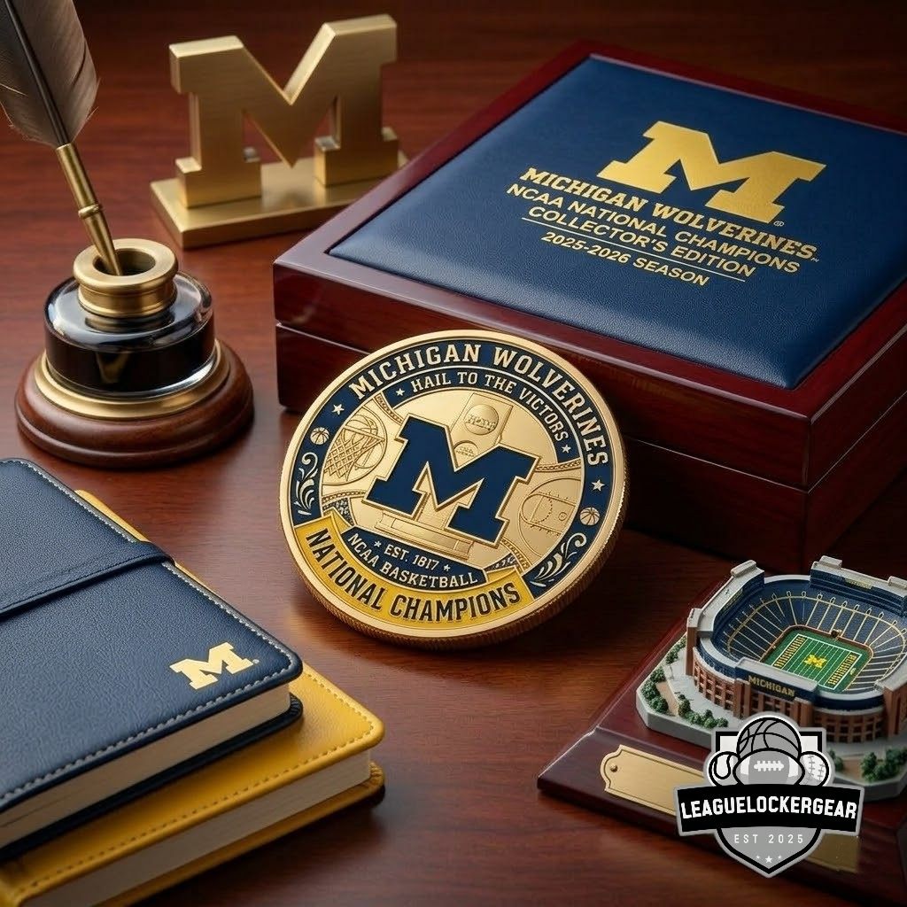 Michigan Wolverines NCAA Basketball National Champions Coin