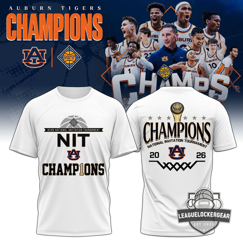 Auburn Tigers NIT National Invitation Tournament Champions 2026 T-Shirt