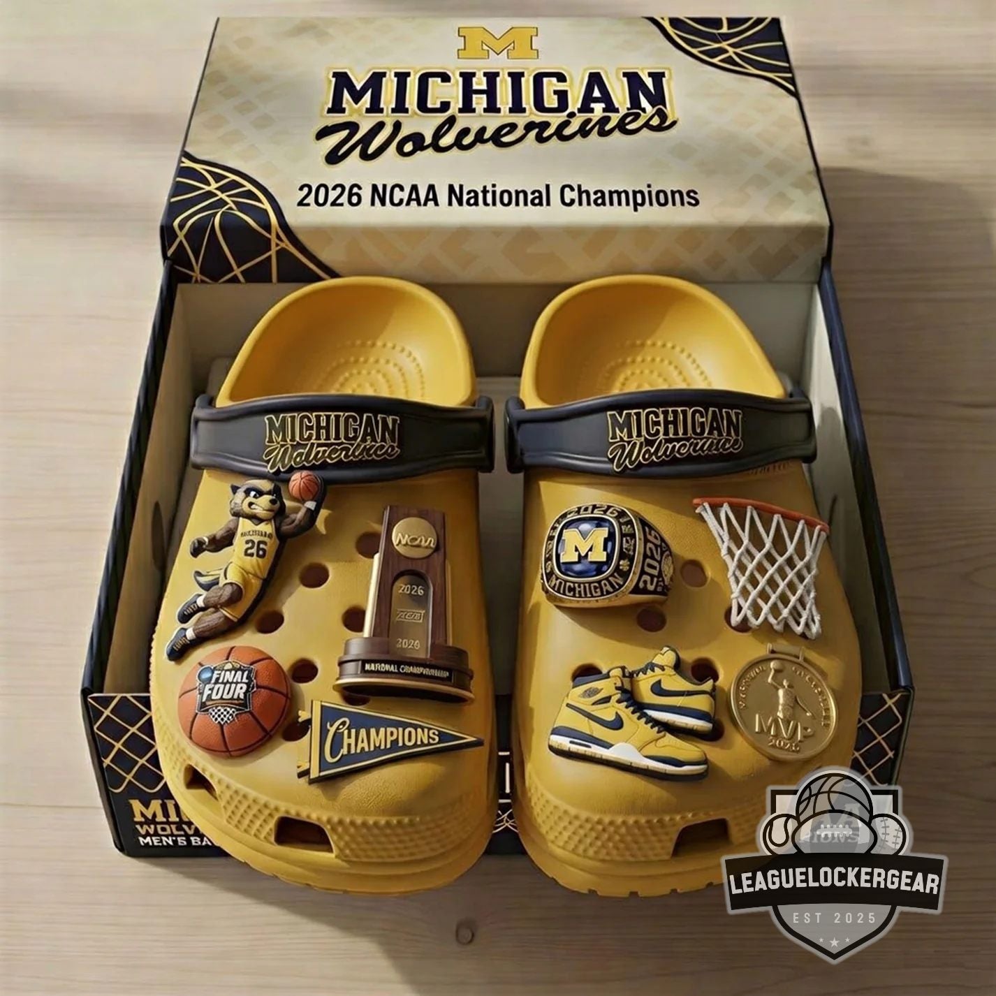 Michigan Wolverines 2026 NCAA National Champions Crocs