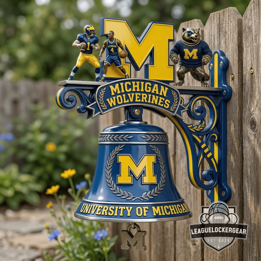 Michigan Wolverines Mascot Victory Wall Bell