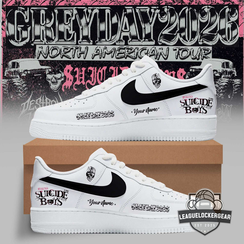 Suicide Boys Grey Day 2026 North American Tour Custom Air Force 1s
