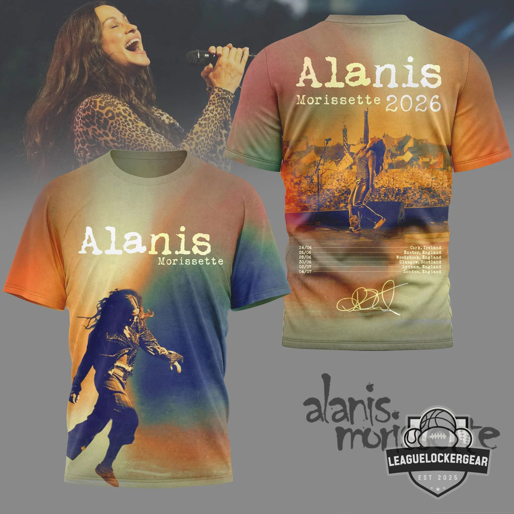 Alanis Morissette 2026 Tour Signed T-Shirt