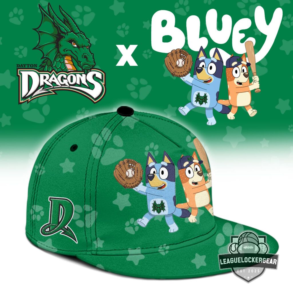 Dayton Dragons X Bluey Baseball Jersey