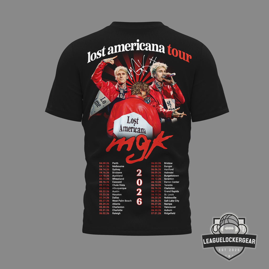Machine Gun Kelly Lost Americana Tour 2026 T-Shirt