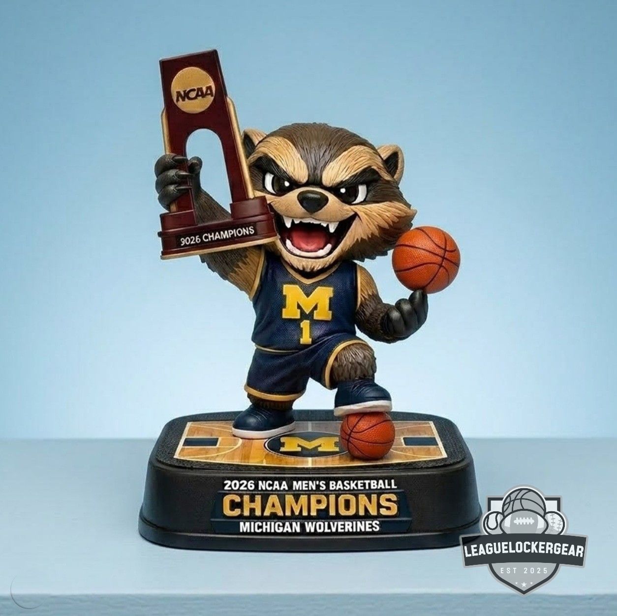 Michigan Wolverines 2026 NCAA Men’s Basketball Champions Figurine