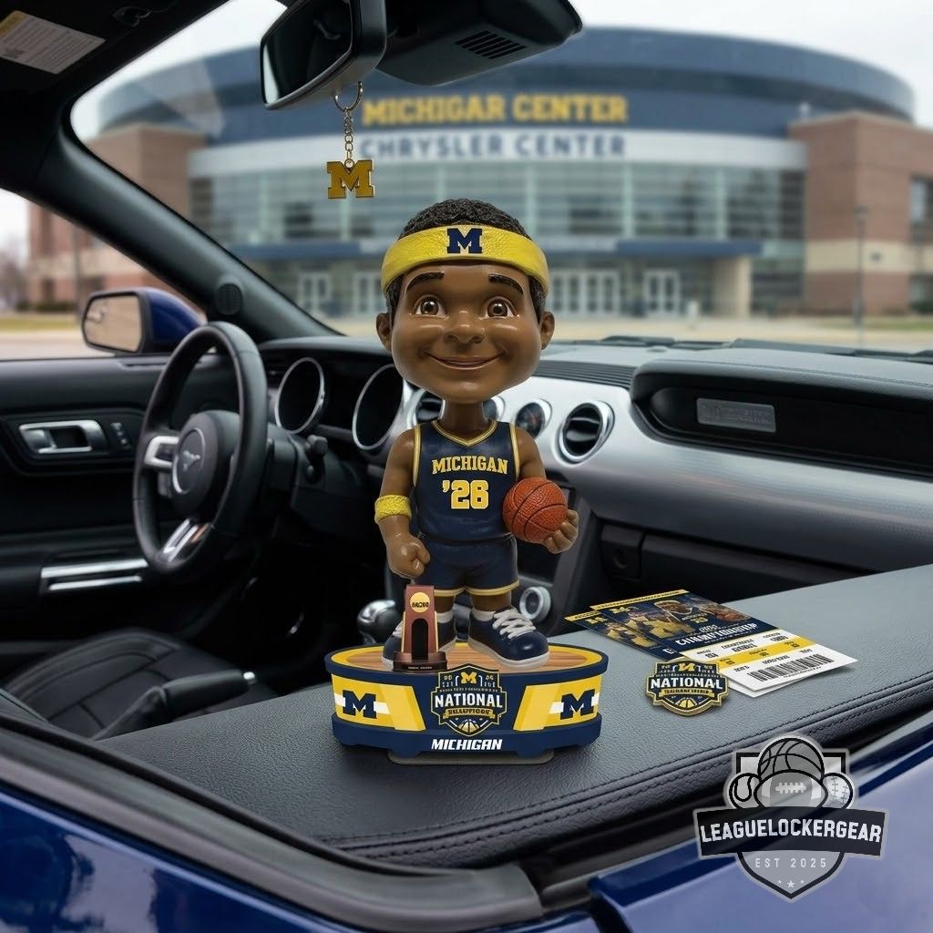 Michigan Wolverines 2026 NCAA Men’s Basketball National Champions Bobblehead