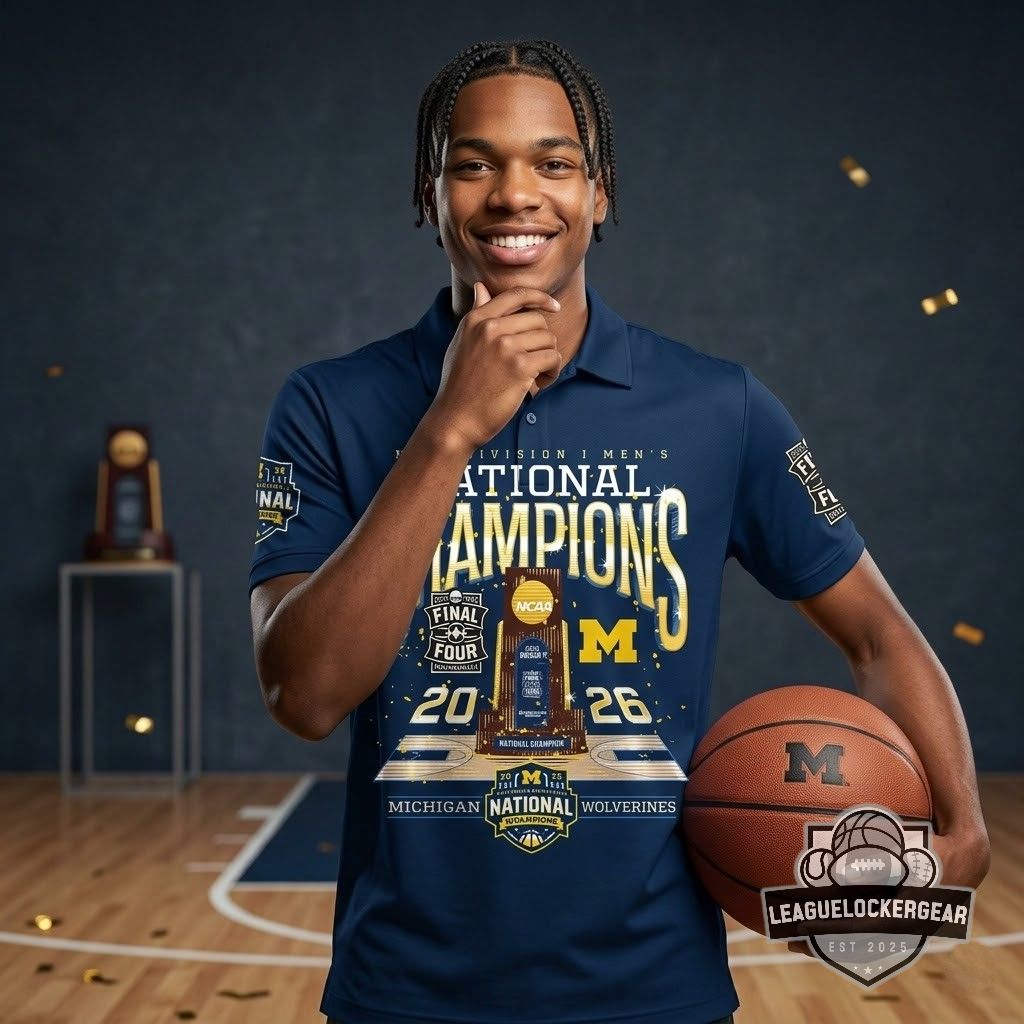 Michigan Wolverines 2026 NCAA Men’s Basketball National Champions Polo Shirt