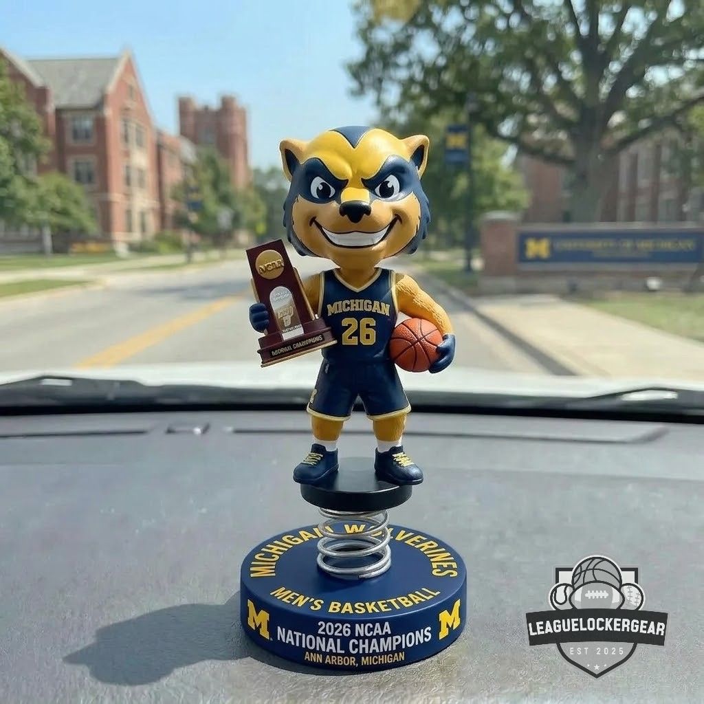 Michigan Wolverines Men’s Basketball 2026 NCAA National Champions Bobblehead