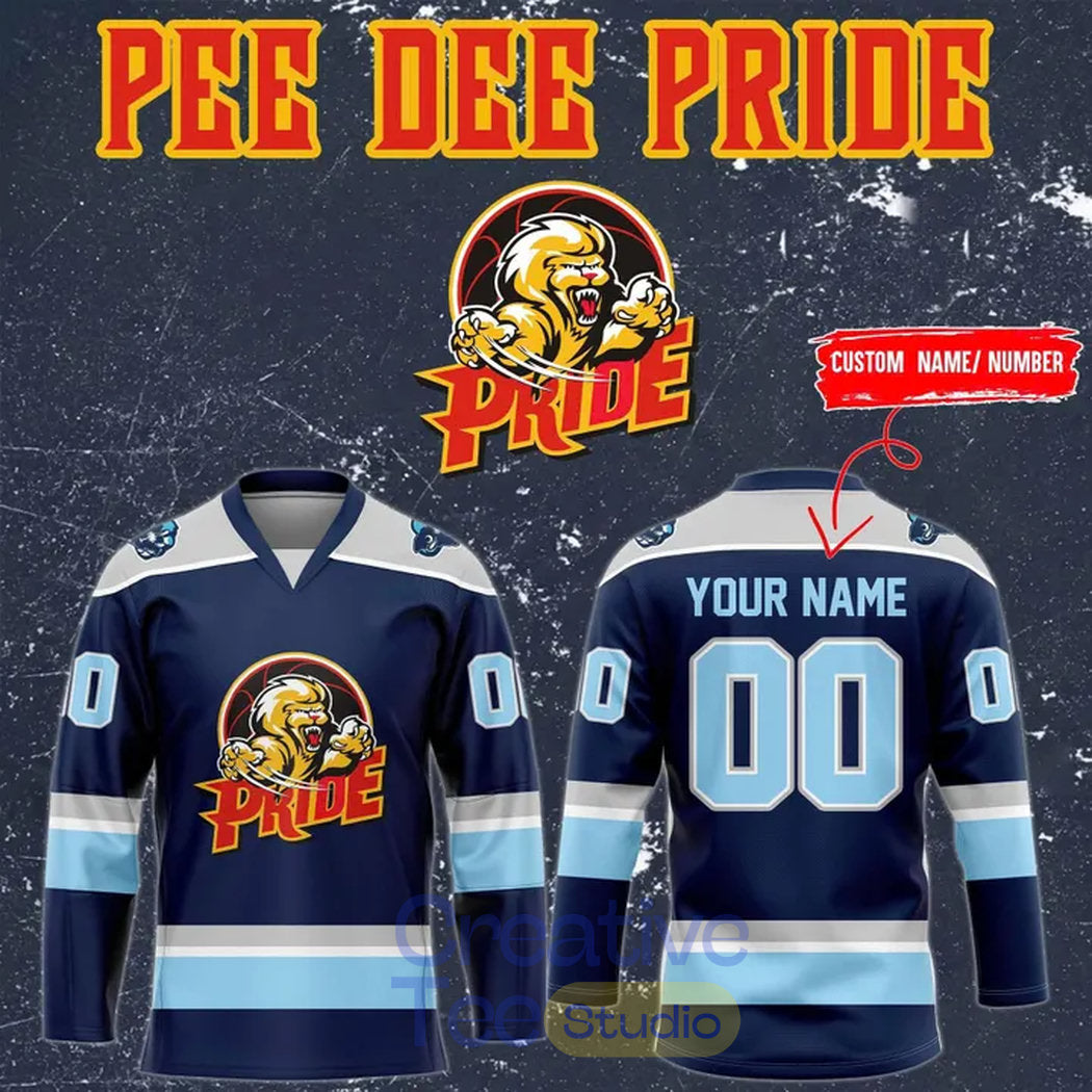 Pee Dee Pride/IceCats Special New 2026 Custom Hockey Jersey