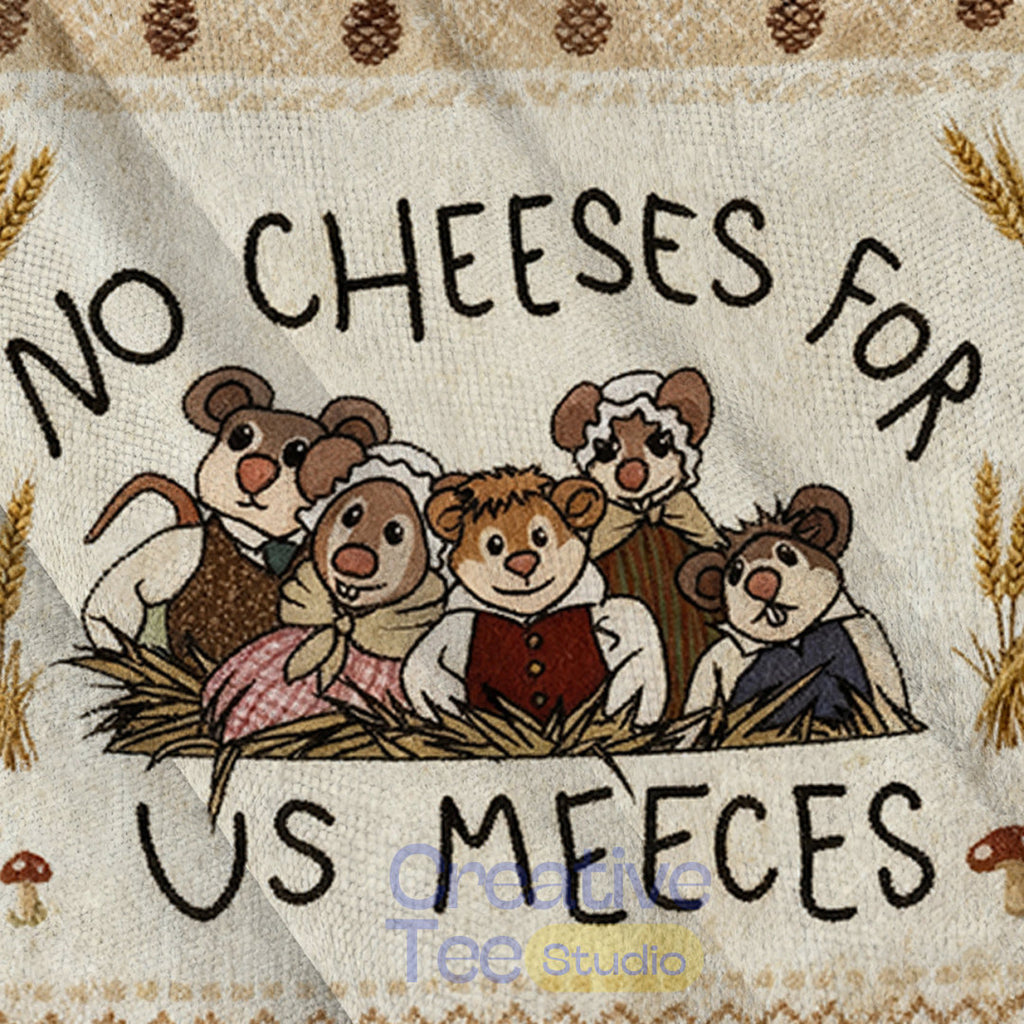 No Cheeses For Us Meeces Ugly Christmas Sweater