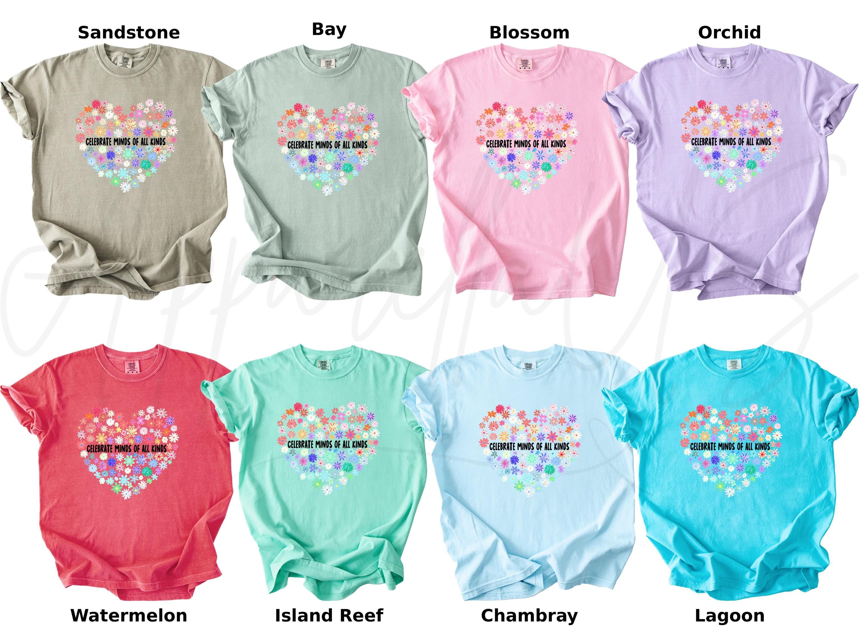 Comfort Colors Celebrate Minds Kinds Neurodiversity Autism Awareness Education Teacher Gif (4)
