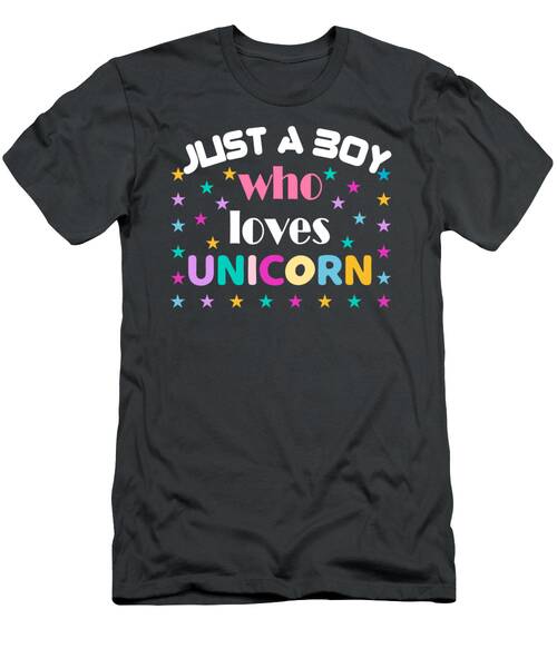 Just A Boy Who Loves Unicorn #3 T-Shirt