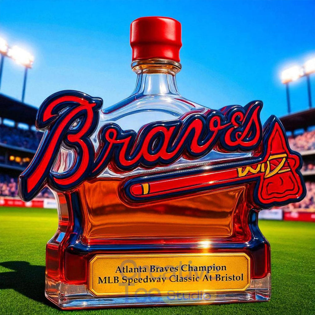 Atlanta Braves Champion MLB Speedway Limited Edition Whiskey Bottle