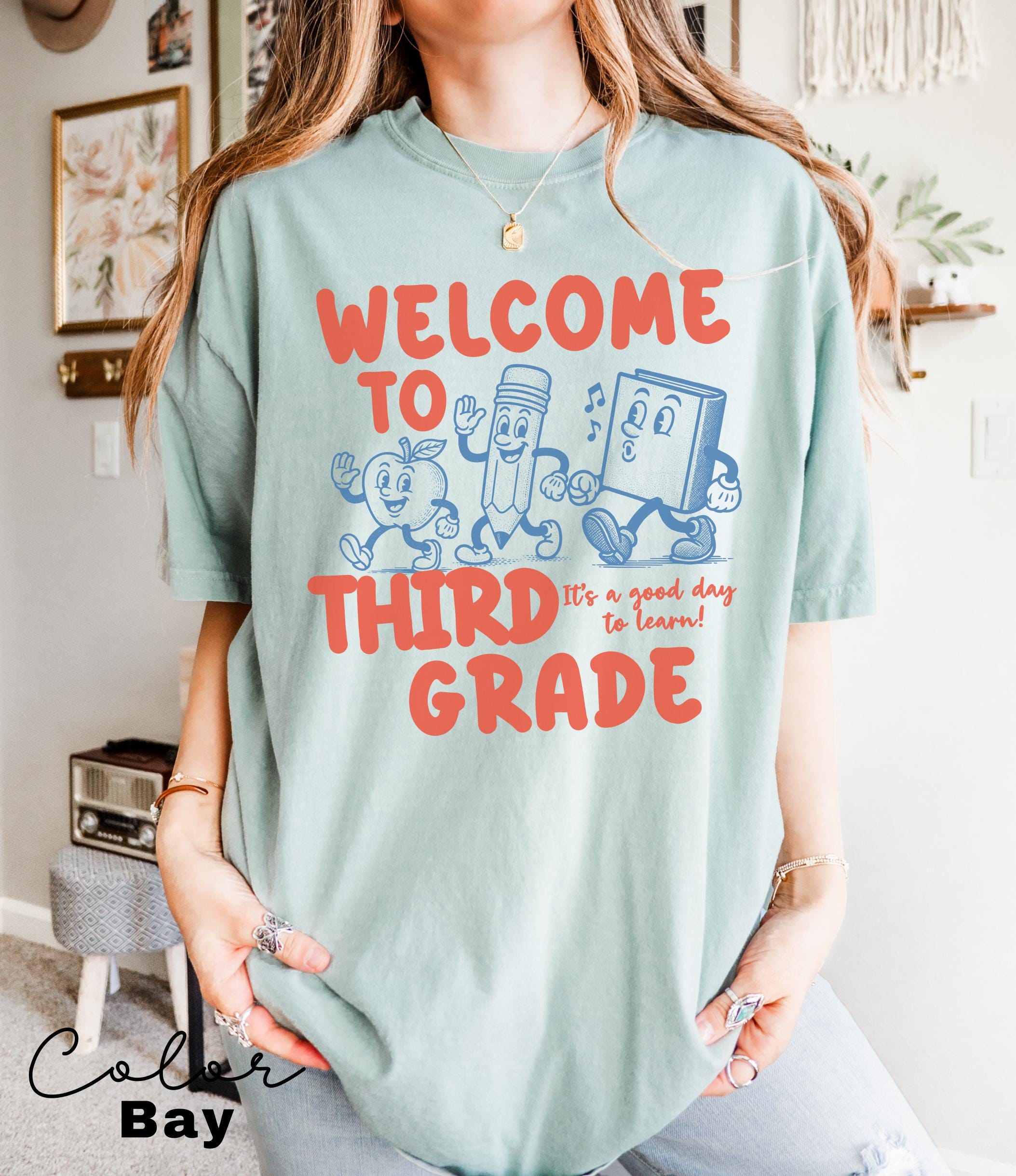 Comfort Colors Retro Third Grade Teacher Good Day Learn 3rd Grade Teacher Third Grade Teacher Elementary (5)