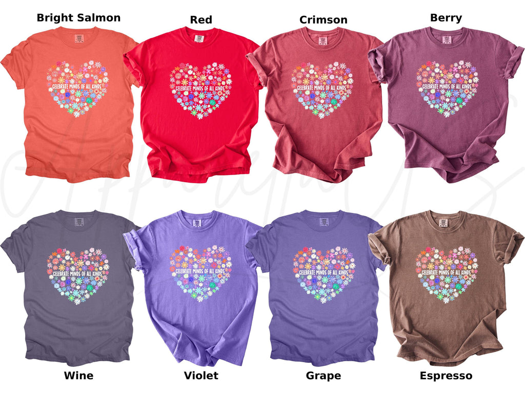 Comfort Colors Celebrate Minds Kinds Neurodiversity Autism Awareness Education Teacher Gif (5)