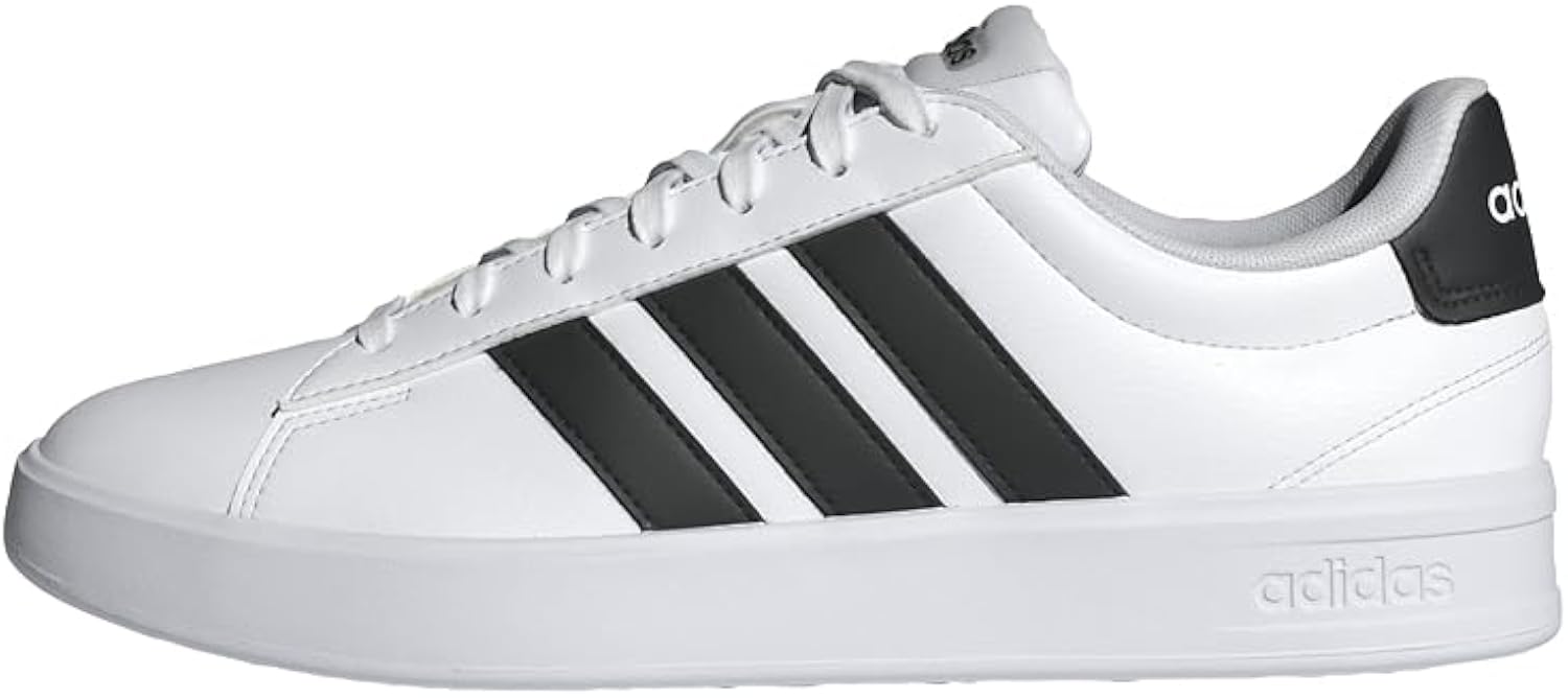 Mens Grand Court 3.0 Lace Up Sneakers Shoes Casual - Black, White