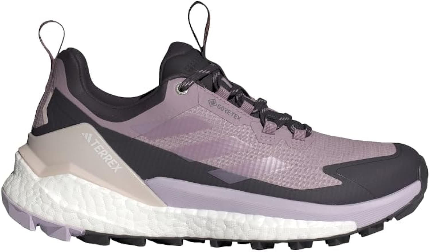 Womens Terrex Free Hiker 2 Gore-TEX Hiking Shoes Preloved Fig/Silver Dawn/Aurora Black 9 Medium
