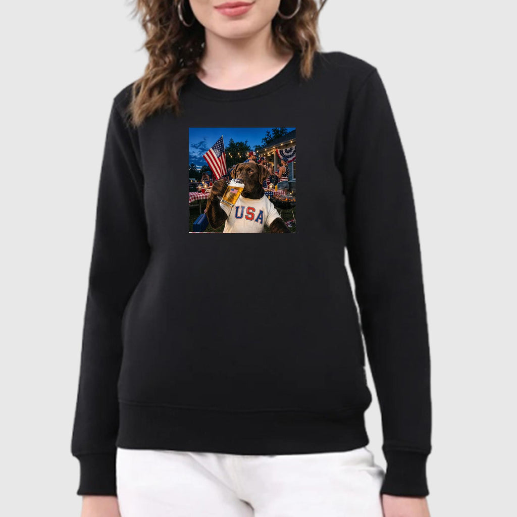 4th Of July 250 USA Dog Drinking Beer Shirt