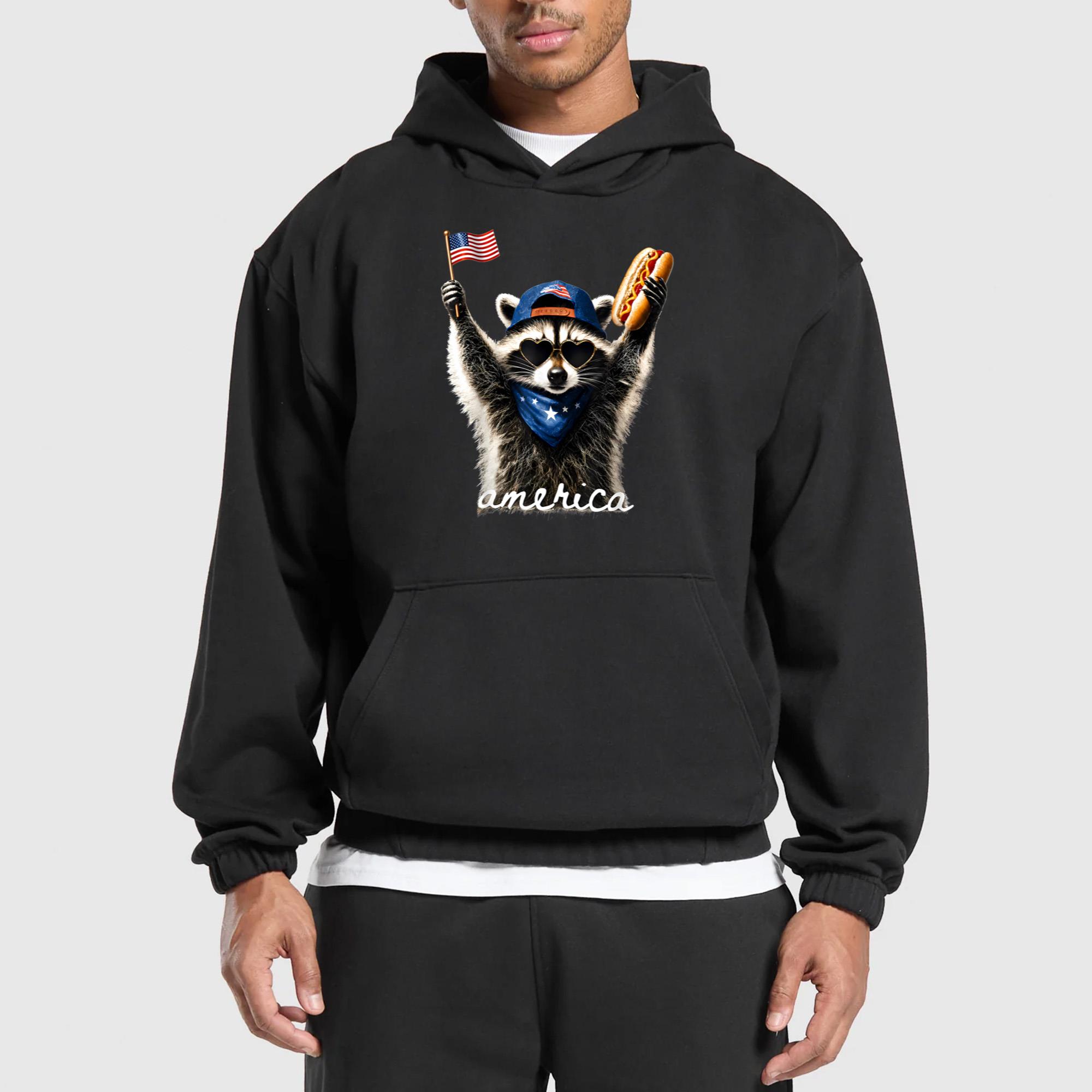 4th Of July Raccoon Hot Dog Shirt