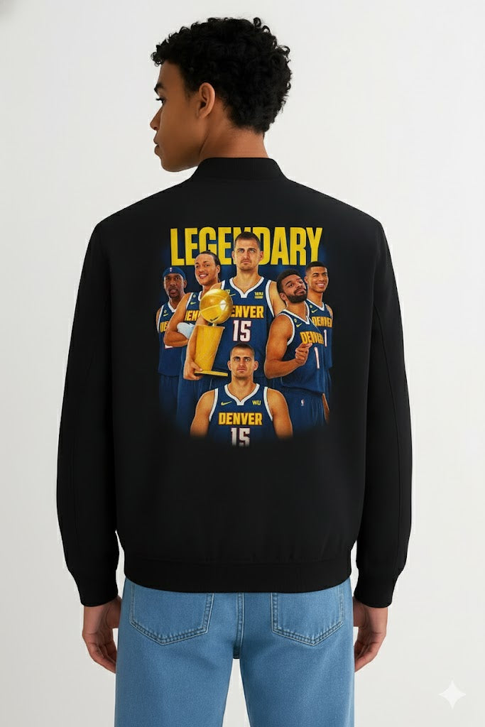 Denver Nuggets Legendary Bomber Jacket – Black – NBA 2025/2026