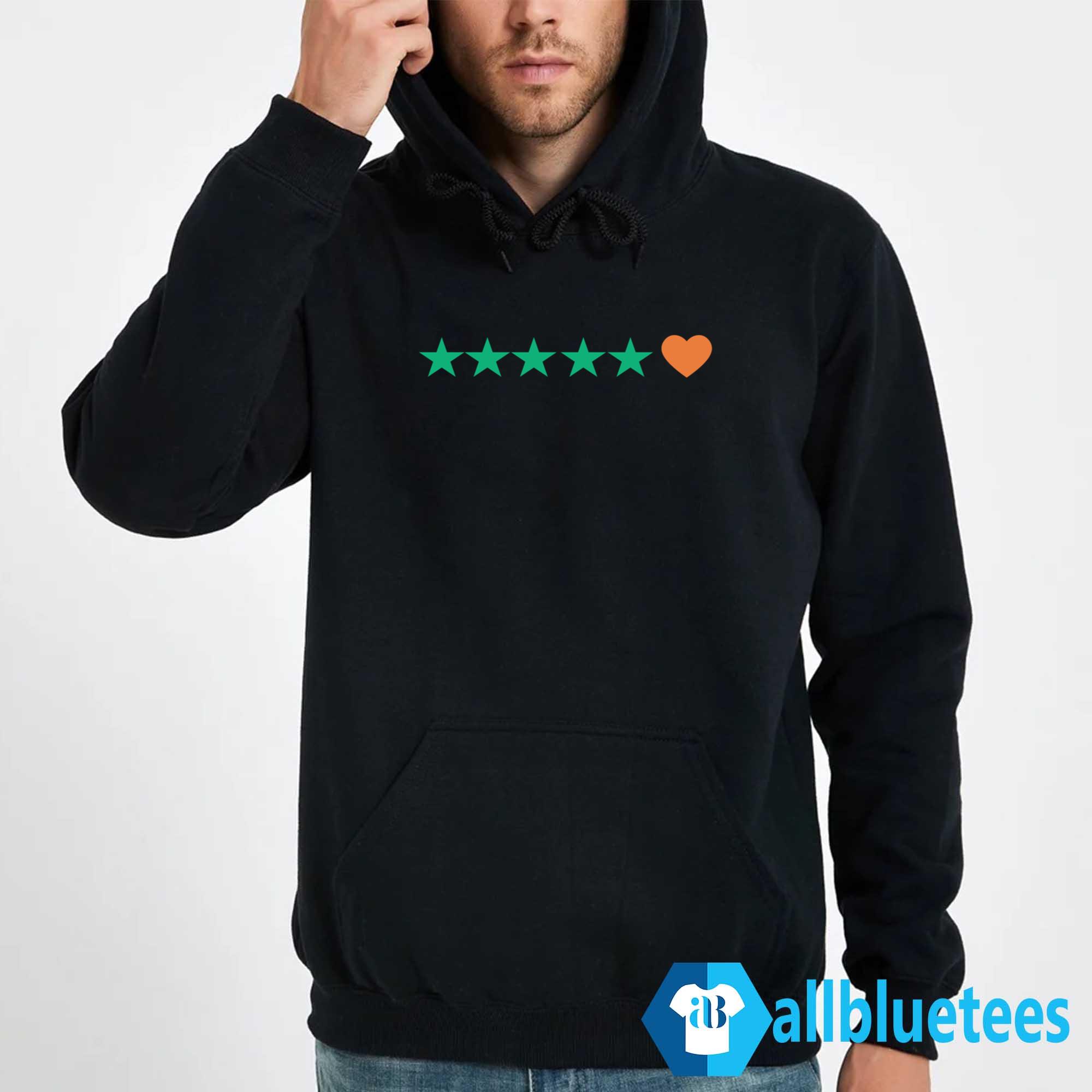5 Stars And Heart Shirt