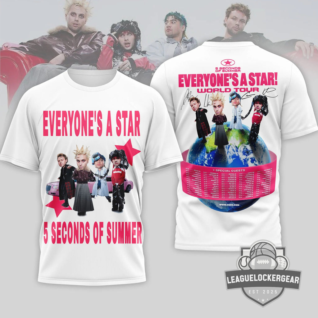 5 Seconds of Summer Everyone’s A Star World Tour T-Shirt