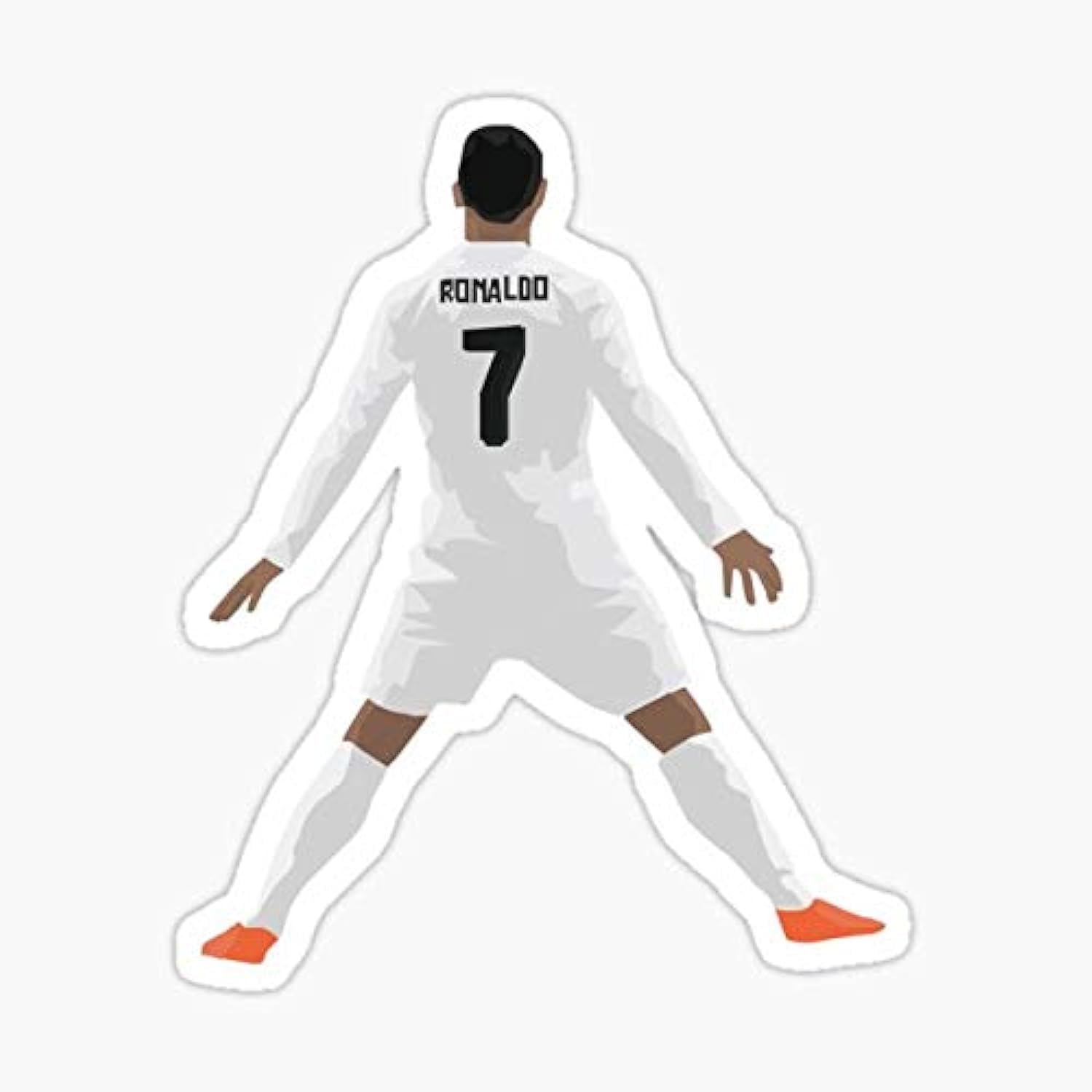 Mini Cristiano Ronaldo 'CR7' Vector Sticker - Auto, Wall, Laptop, Cell, Truck Sticker for Windows, Cars, Trucks
