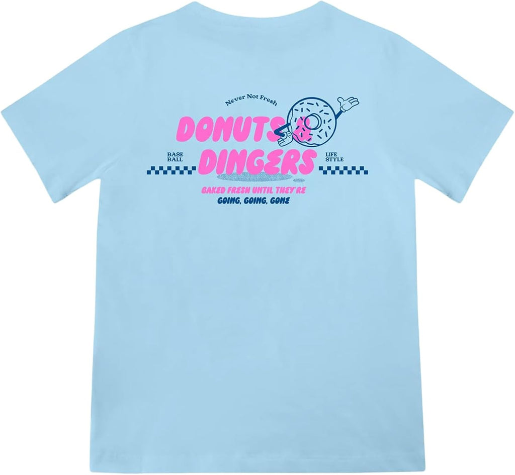 Donut Youth Tee for Boys, Soft 60/40 Blend, Breathable, Side-Seamed, Sizes Youth S-L