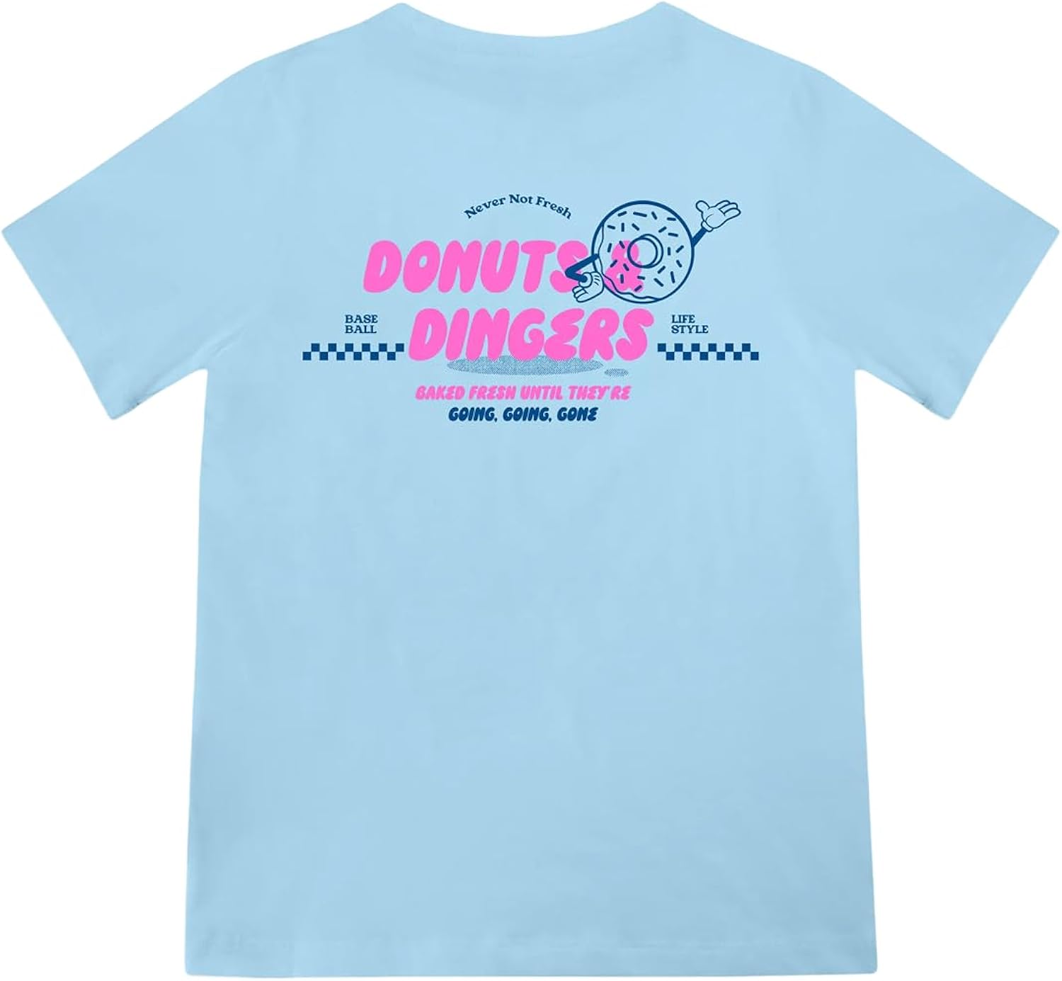 Donut Youth Tee for Boys, Soft 60/40 Blend, Breathable, Side-Seamed, Sizes Youth S-L