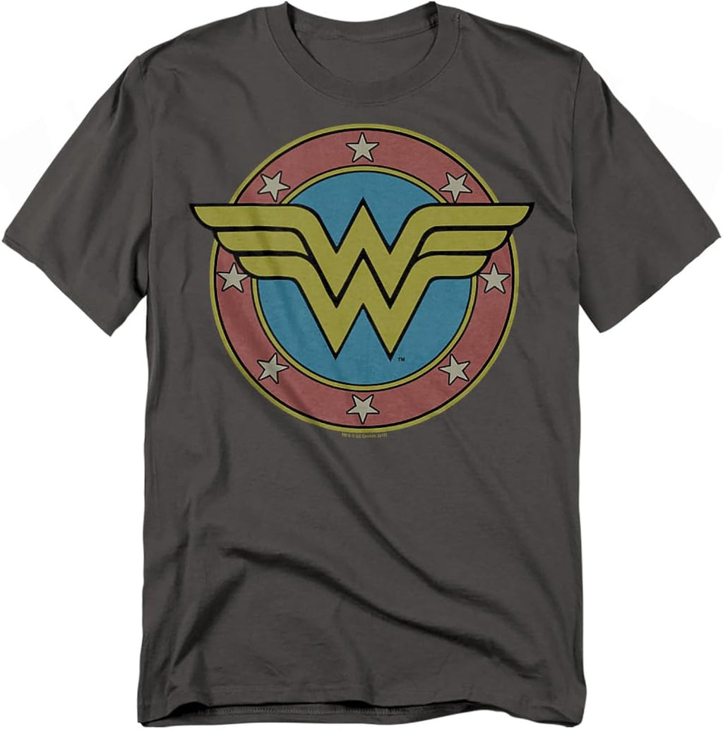 Wonder Woman Mother's Day Original Logo Unisex Adult T-Shirt (Charcoal)