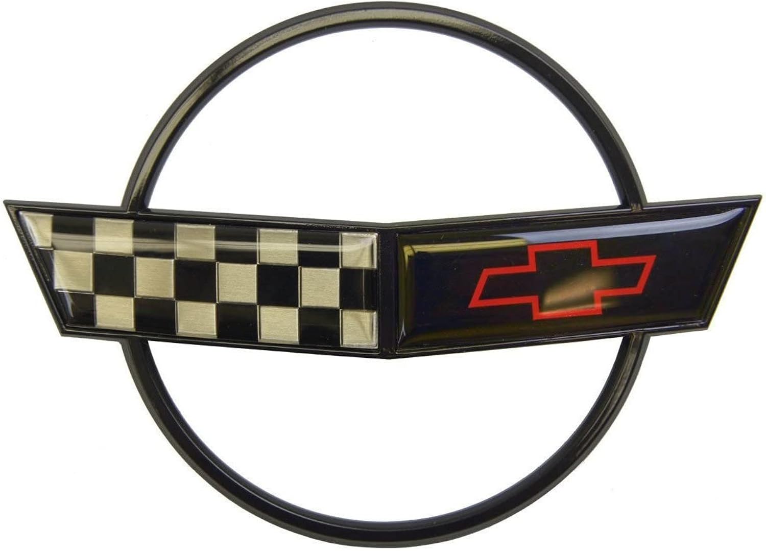 C4 Corvette Front Nose Hood Emblem Cross Flag Official GM Restoration Part Fits: 91 Through 96 Corvettes