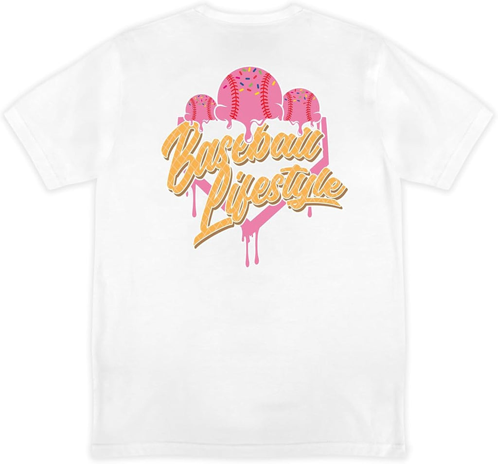 Ice Cream Youth Tee for Boys - Strawberry, Soft 60/40 Blend, Breathable, Side-Seamed, Sizes Youth S-XL