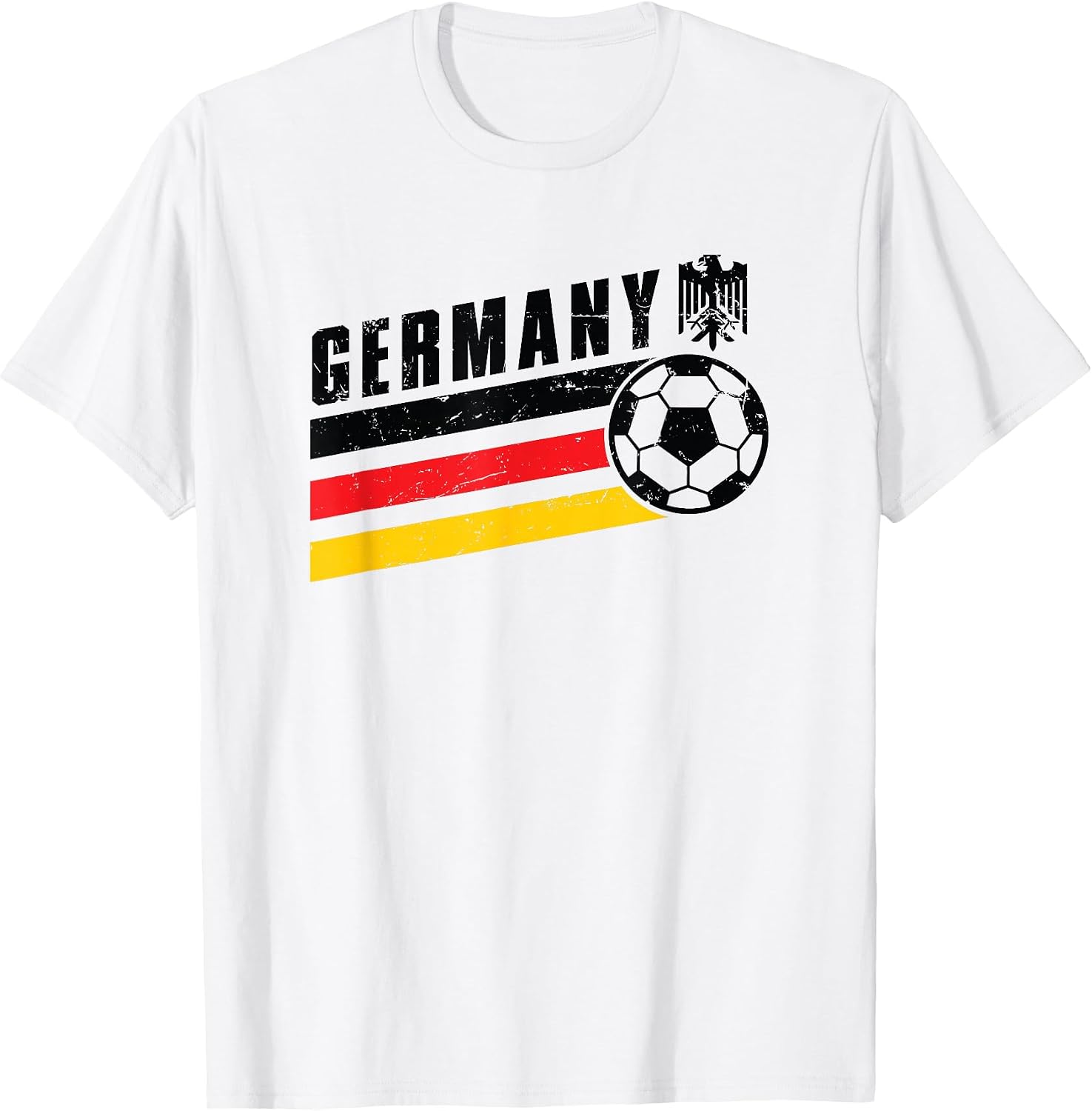 Germany Eagle World Cup Football Stripe T-Shirt