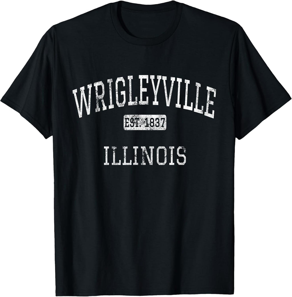 Wrigleyville Illinois Chicago IL Vintage T-Shirt