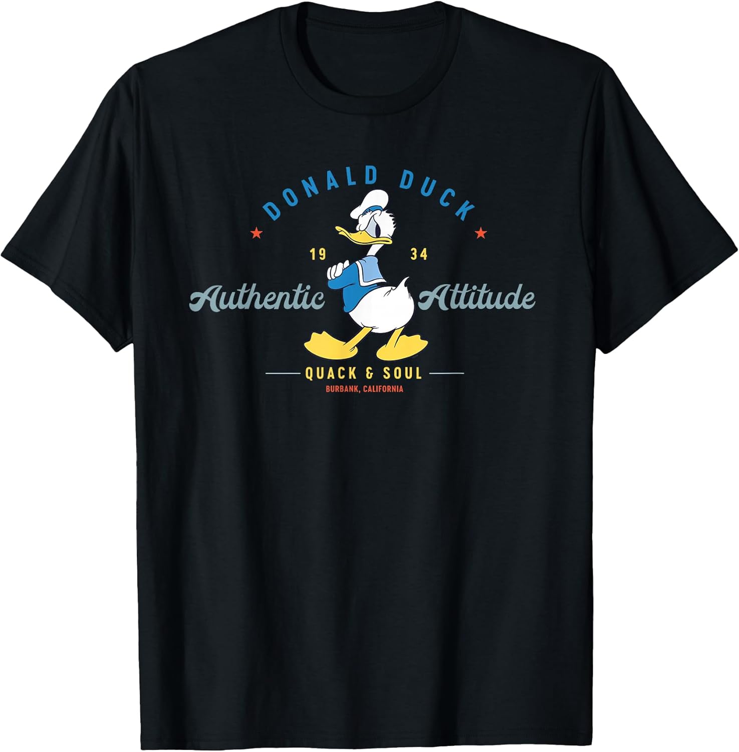 Donald Duck Authentic Attitude Retro Vintage T-Shirt Small