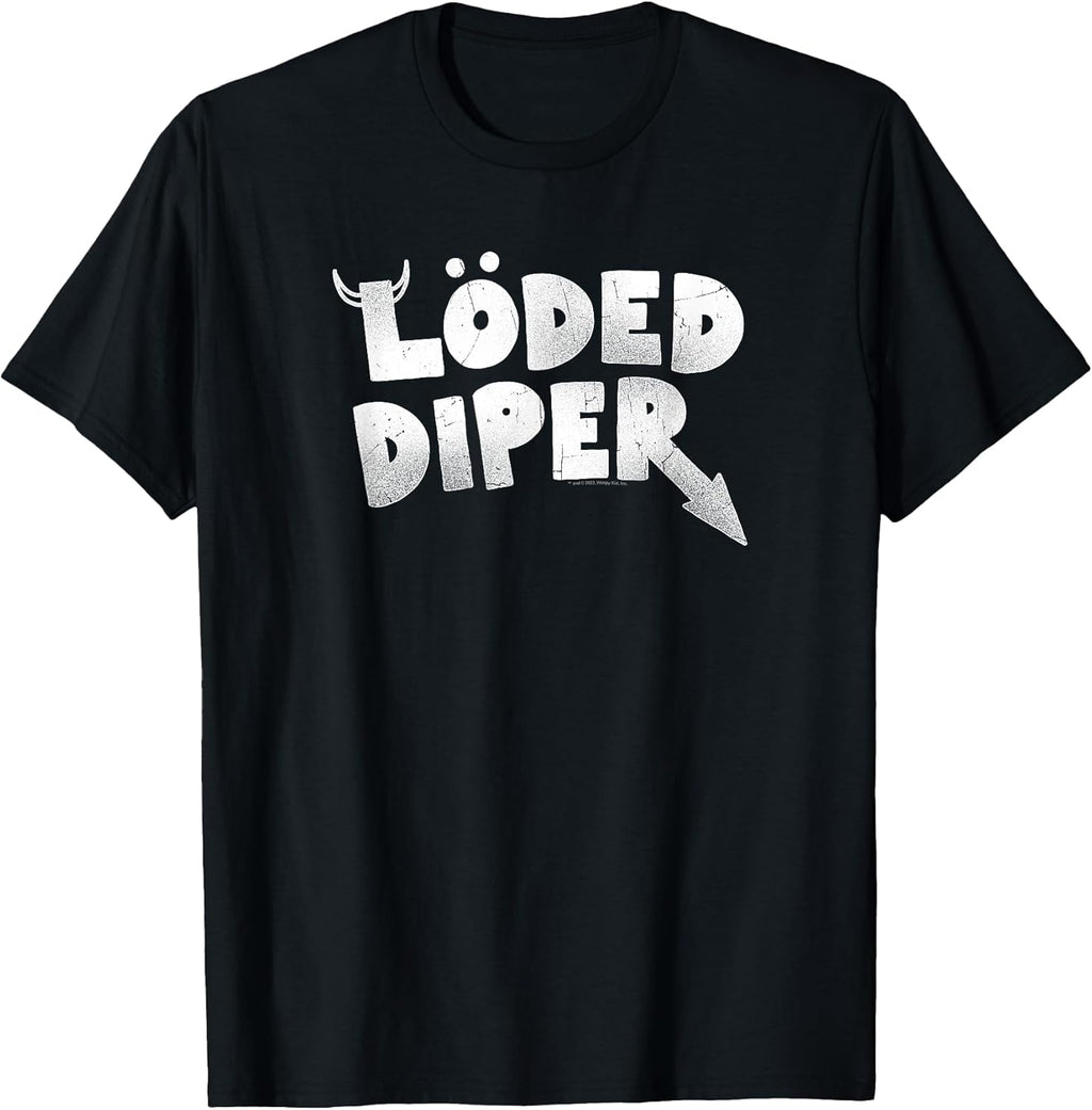 LÖDED DIPER Distressed Logo T-Shirt